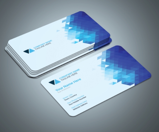 Business card advertisement
