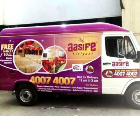Full vehicle wrap by BrandLift advertising agency – vehicle branding Tiruppur